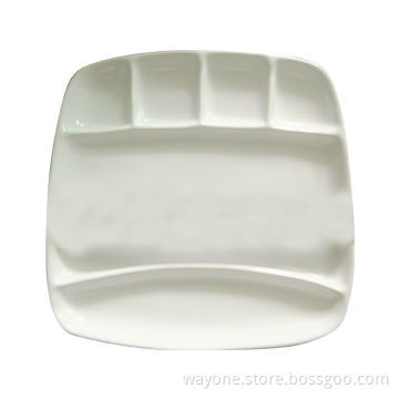 Ceramic Fondue Plate Set, Measuring 22 x 22cm